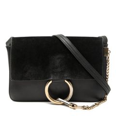 美品Chloe クロエ FAYE フェイ ショルダーバッグレザー 黒 スペイン製 