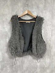 CIAOPANIC TYPY チャオパニックティピー ファーベスト クロップド丈 ベスト sizeF/グレー ◆■ レディース