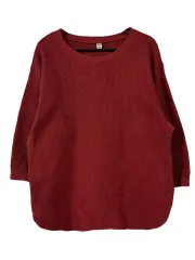 M UNIQLO ユニクロ ワッフル オーバーサイズ 長袖