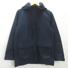 U■ユニクロ/UNIQLO ハイブリッドダウンパーカ/311-439999【M】紺/men's/H43【中古】■