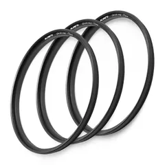 新品 KANI 77mm フィルタークイックリリース Quick ring 3個セット 脱落防止フックなし 押込装着 ねじ込み不要 フィルターアクセサリ アルミ製 809711