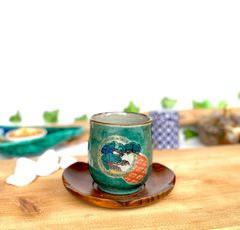 九谷焼 百人一首 蓋付き湯呑み 稀少品 湯呑み 茶碗 コップ 貴重 - メルカリ