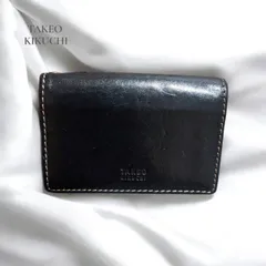 TAKEO KIKUCHI　タケオキクチ　名刺入れ　カードケース　 ブラック　黒　小物　メンズ　レディース