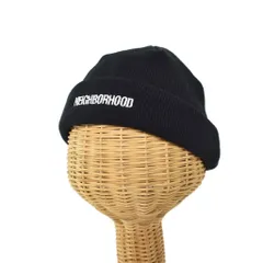 ネイバーフッド NEIGHBORHOOD 23AW BEANIE MINI ニット帽 ビーニー ロゴ 刺繡 F 黒 ブラック 232YGNH-HT02のサムネイル