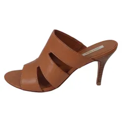 COLE HAAN(コールハーン) ミュール 7 1/2 レディース - ブラウン オープントゥ レザー