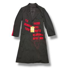 03aw yohji yamamoto POUR HOMME タトゥー コート - メルカリ
