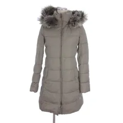 セオリー Theory ダウンコート ファー フード ロング P カーキ系 ■TC