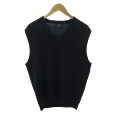 ブルックスブラザーズ BROOKS BROTHERS ニット ベスト シャドーチェック ウール M 紺 ネイビー 1226 ■YHS13