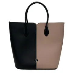 Kate spade(ケイトスペード) トートバッグ ニコラ バイカラー ラージ トート PXRUA243 ライトピンク×黒 レザー