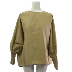 ミズイロインド mizuiro ind カットソー ドルマンスリーブ コットン ベージュ F