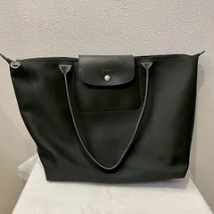LONGCHAMP/ロンシャン/ルプリアージュ/トートバッグ/黒/ナイロン/大容量/肩掛け可/正規品/No.31