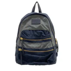 マークバイマークジェイコブス リュックサック ドーモ アリガト シャンブレー ミニ パックラット M0003733 ネイビー×白