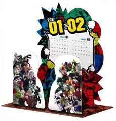 【中古】カレンダー 僕のヒーローアカデミア 2017年度コミックカレンダー 卓上ジオラマ
