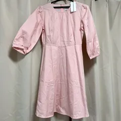 【新品】タグ付き/Calvin/Klein/Jeans/ワンピース/XS/ピンク/コットン/カルバンクライン/半袖/フレア/No.8