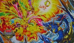 【中古】サプライ 遊戯王OCG デュエルモンスターズ 英語版 デュエルフィールド(プレイマット) 渦巻く海炎 Official Tournament Store Premium：OTS -オフィシャルトーナメントストア・プレミアム-