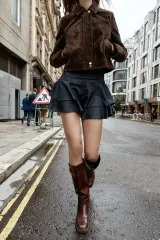 新品タグ付 ZARA ザラ フレア スカート パンツ XS (フィット感◎)