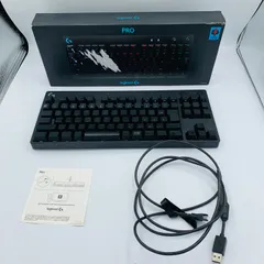Logicool G PRO ゲーミングキーボード G-PKB-002LNd テンキーレス リニア 赤軸 静かなタイピング GXスイッチ 有線 ゲーミング メカニカルキーボード 日本語配列 LIGHTSYNC RGB 充電 着脱式ケーブル
