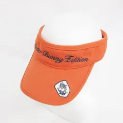 マスターバニー MASTER BUNNY EDITION エディション ゴルフ 帽子 バイザー サンバイザー ロゴ 刺しゅう オレンジ FR