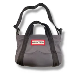 HUNTER ハンター ナイロンミニトップクリップトートバッグ UBS1203KBM ミニバッグ トートバッグ クロスボディバッグ ショルダー 2way リサイクル素材 ダークグレー レディース ゴーゴー古着セントラルパーク名古屋店NO.1790