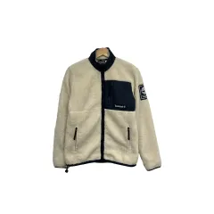 85 ティンバーランド フリース アイボリー フリース ジップアップ ジャケット