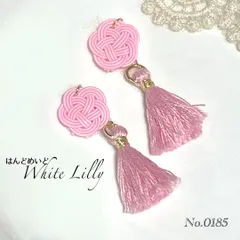No.0185　タッセル付きピアス