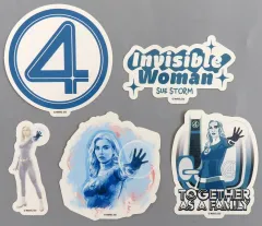 【中古】シール・ステッカー インビジブル・ウーマン ダイカットステッカーセット(5枚組) 「Happyくじ MARVEL『ファンタスティック4：ファースト・ステップ』」 H賞