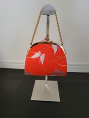 和装用バッグ 着物 小紋 訪問着 上品　蝶