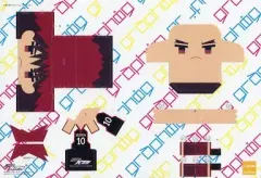 【中古】紙製品(キャラクター) [未組立品] 5.火神大我(アウェーユニフォームVer.) 「グラフィグジャンボカードダス 黒子のバスケ」   