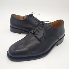 COLE HAAN コールハーン プレーントゥ レザーシューズ ブラック 6 1/2 EE 幅広 メンズ 中古