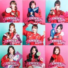 【中古】紙製品(女性) TWICE バレンタイン仕様チェンジングジャケット9枚セット 「CD Candy Pop ONCE JAPAN限定盤」 封入特典
