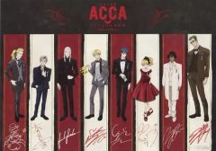 [중고] 종이 제품 키 비주얼 캐스트 복제 사인들이 이벤트 비주얼 일러스트 시트 [Blu-ray / DVD 낭독 음악극 [ACCA13 구 감찰과] -Piece of Mind-] 이벤트 회장 & BVC 예약 특전