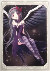 まどマギ 魔法少女まどか☆マギカ 悪魔ほむら 暁美ほむら キャンバス