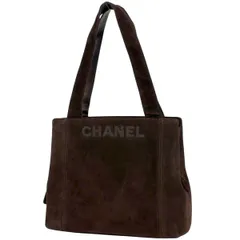 シャネル CHANEL ロゴ ハンドバッグ ハンドバッグ スエード ブラウン レディース 【中古】