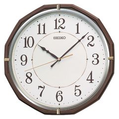 SEIKO セイコー ソーラー電波掛時計 掛け時計 ブラウン SF221B - メルカリ