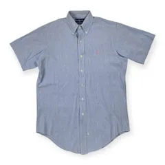 Ralph Lauren ラルフローレン BD シャンブレー風 半袖シャツ サイズ S /水色系×ピンク/オールド/ビンテージ