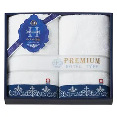 【ギフト】[タオル類]今治プレミアムホテル仕様 フェイスタオル2P