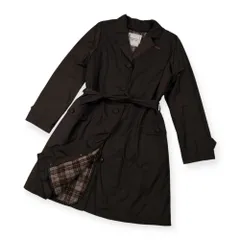 Mademoiselle NON NON マドモアゼルノンノン チェック ウール 中綿 ライナー付き ライト コート サイズ 38 M /レディース