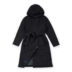 Mademoiselle NON NON マドモアゼルノンノン フード付き ダウン コート サイズ 38 M /ブラック系/ナイロン/レディース