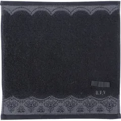 【ギフト】[タオル類]アーヴェーヴェー 婦人タオルハンカチ レースブラック