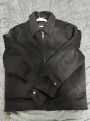 ZARA クロップドフィット スウェード ジャケット