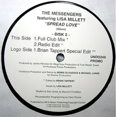 12” Messengers, Lisa Millett Spread Love UNDO24X Undiscovered /00250