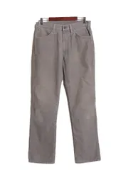 【お得なクーポン配布中!】 80s USA製 リーバイス 519 コーデュロイ パンツ 実寸 33 32 ヴィンテージ スリム ストレート 細畝 コーズ ボトムス スラックス 42 TALON 灰