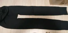 융털 起毛 レギンス ブラック m 26_28インチ ２つ