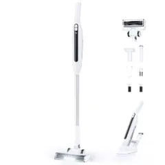 【新品】掃除機コードレス 軽量 強力【2025最新型!業界初!70KPa強力吸引&超軽量0.6kg&スタンド不要の自立式&Type-C充電式&LEDライト】 サイクロン式 コードレス掃除機 2WAY 低騒音 50分連続稼働 スティッククリーナ 9ea9f491