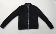 ZARA ブラック スウェード ブルゾン ジャケット 105