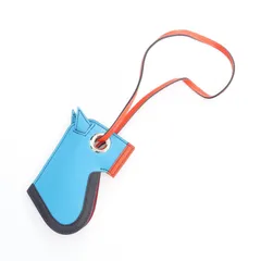 HERMES エルメス カマイユ ブルーザンジバル オレンジポピー チャーム