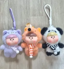 ミートボール麻マシュマロ キーホルダー人形