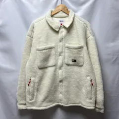 正規品/L トミーヒルフィガー トミー ジーンズ 白 ポケット ボア フリース ジャケット