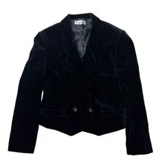 Tall size shop isetan ベロア ダブルショートジャケット 13 レディース 上品【ZK81】