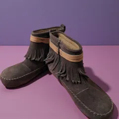 1:ING イング フリンジショートブーツ レディース 23.5cm 管理番号183